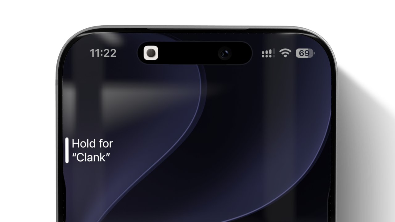 The Action button shows Hold for Clank